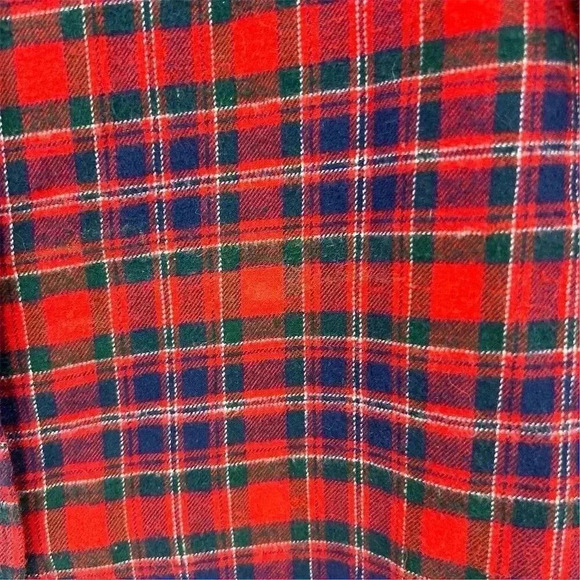 Lucky Brand Women's Plaid Flannel Button-Up Shirt Red Size S - Picture 3 of 9